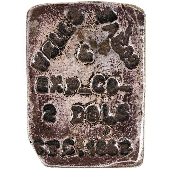 Counterfeit Wells Fargo Silver Ingot [197513]