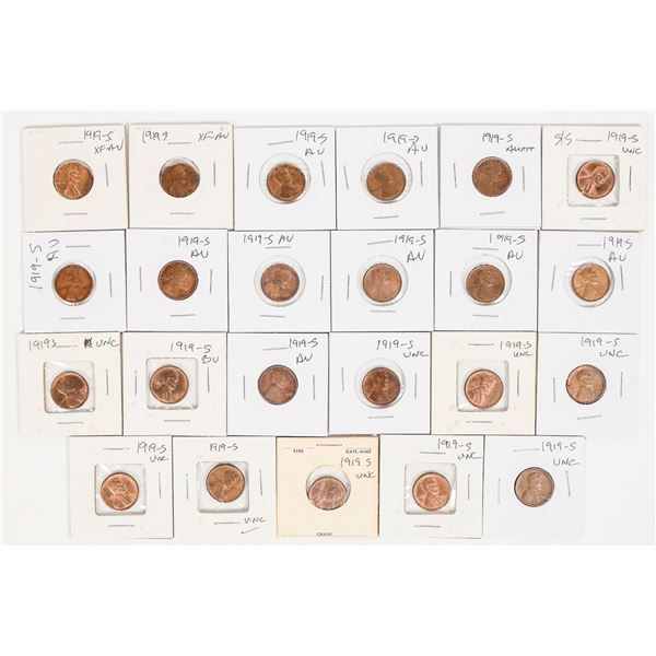 Lincoln Cent Hoard 1919-S (23) [197848]