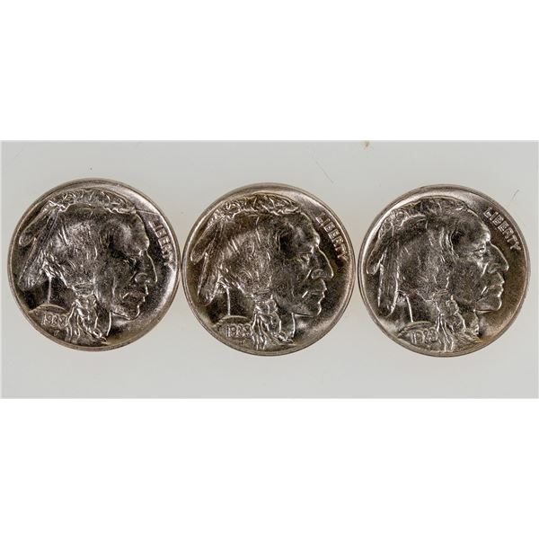 Buffalo Nickels BU 1938-D (3) [199844]