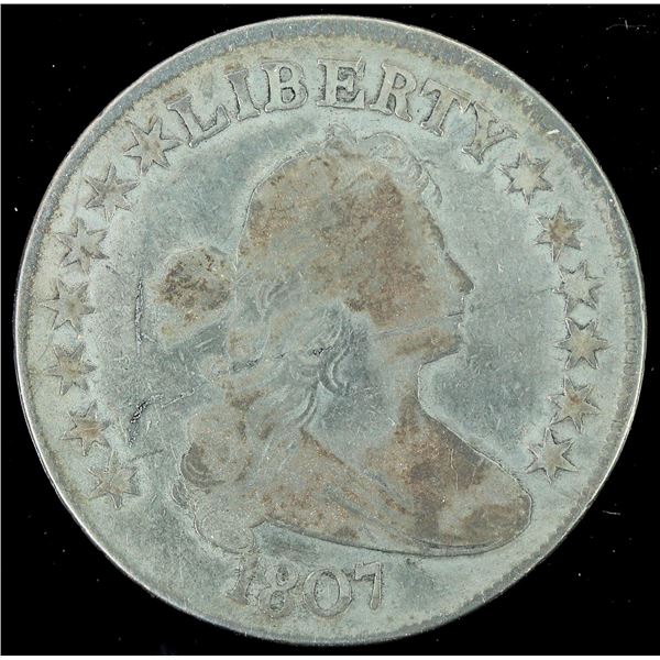 Draped Bust Heraldic Eagle Half Dollar 1807 [197833]