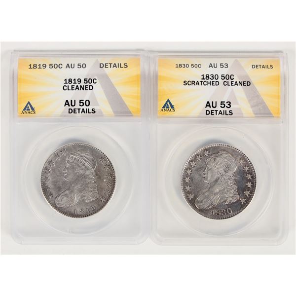 Capped Bust Half Dollars (2) [197754]