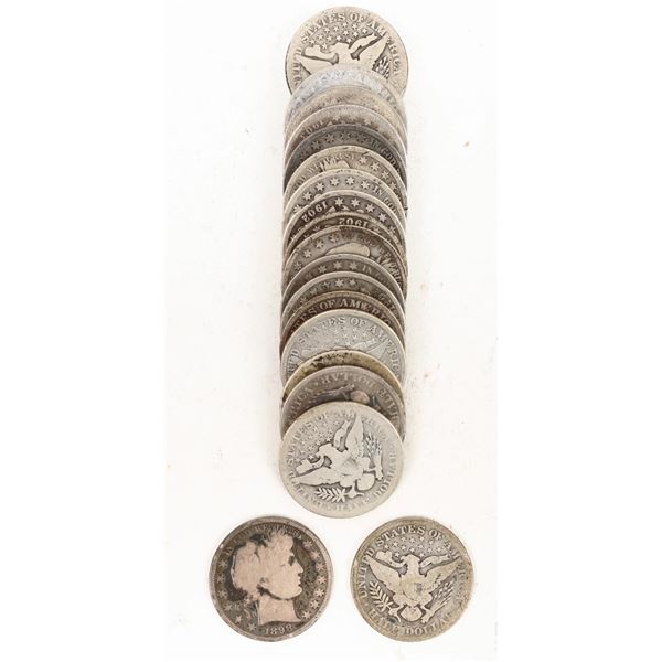 Barber Half Dollars (21) 1898-1904 [200445]