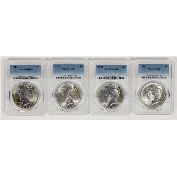 Peace Dollars 1924 (4) [197760]