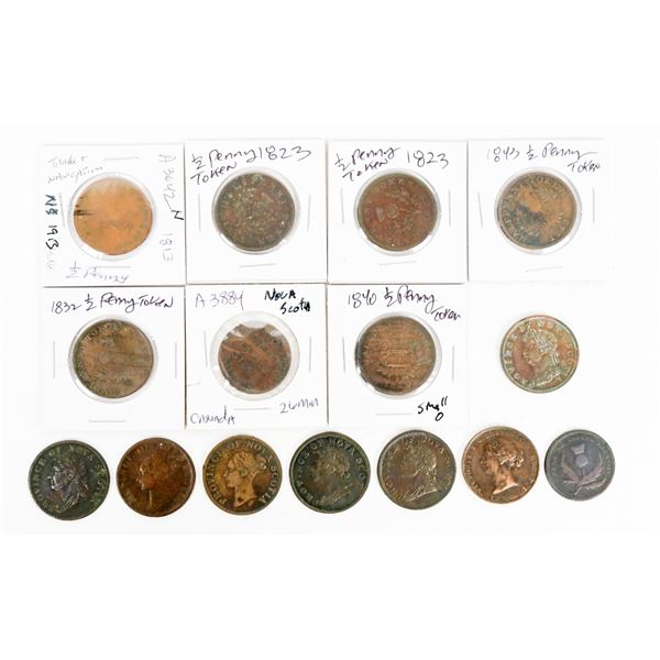 Half Penny Collection 1823-1856(15) [198877]