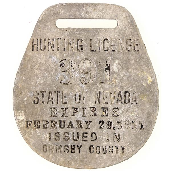 Ormsby County Hunting License, 1911 [198476]