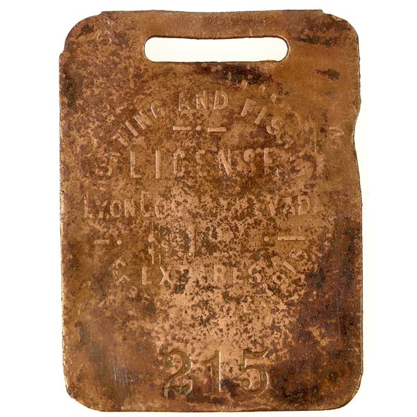 Hunting License, Lyon County, 1913 [198474]
