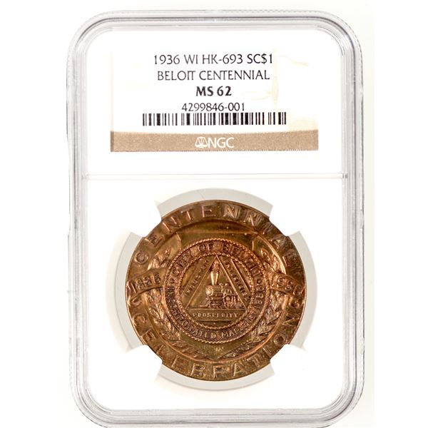 Beloit Centennial So Called Dollar HK-693 [197358]