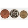 Image 2 : Masonic Tokens  (3) [199847]