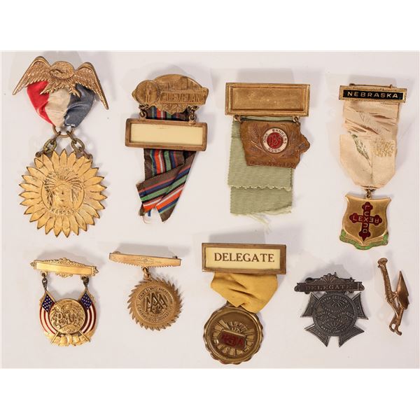 Midwest Breast Badges (9) 1895-1920 [183111]
