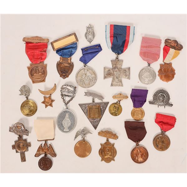Religious Breast Badges (about 20) [183112]