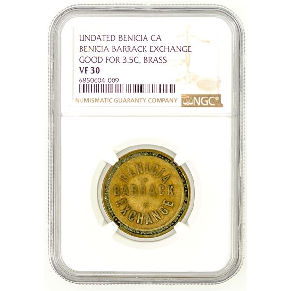 Benicia Barrack Exchange 3 1/2 Token [199118]