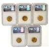 Image 2 : Fior D'Italia Saloon Tokens (5), San Francisco [197112]