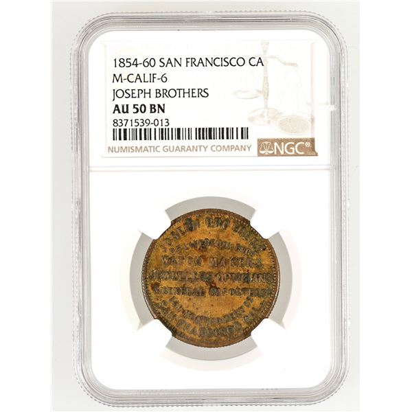 Joseph Brothers Token, San Francisco Gold Rush  [190729]