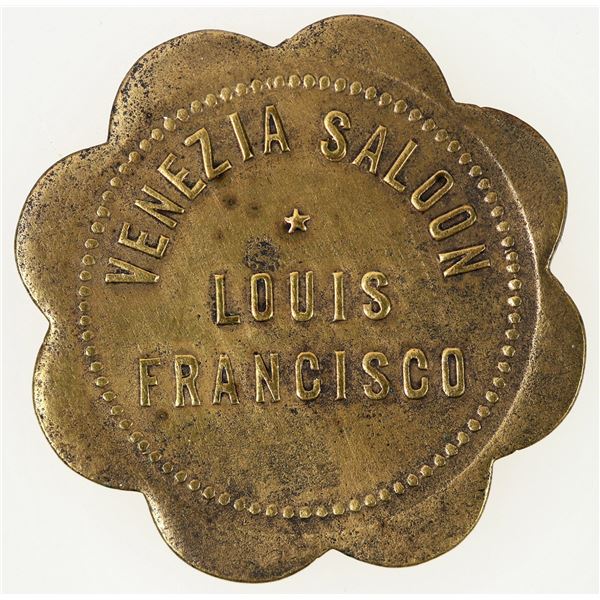 Venezia Saloon Token, Williamsburg, Colorado [198352]
