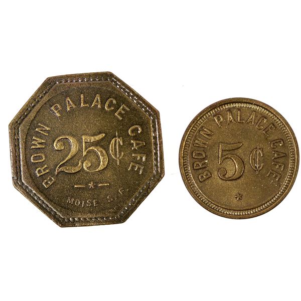 Amargosa, Nevada Miner's Cafe Tokens, Scarce (2) [198465]