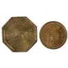 Image 2 : Amargosa, Nevada Miner's Cafe Tokens, Scarce (2) [198465]