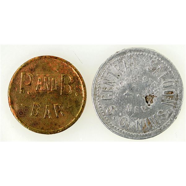 Extra Rare Rochester Nevada Drink Tokens - (2) [197667]