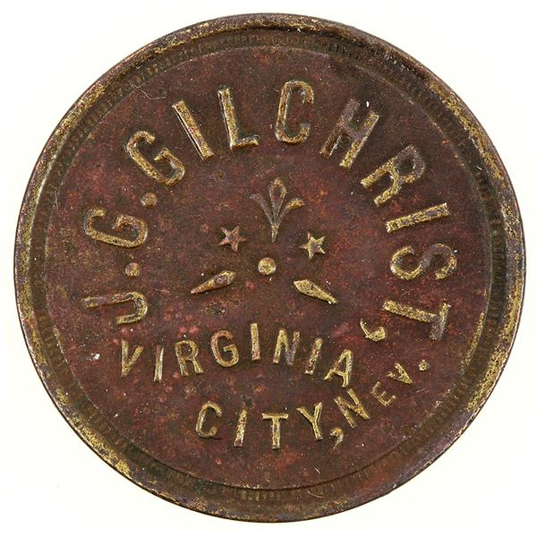J. G. Gilchrist Token, Virginia City, Nevada [198612]