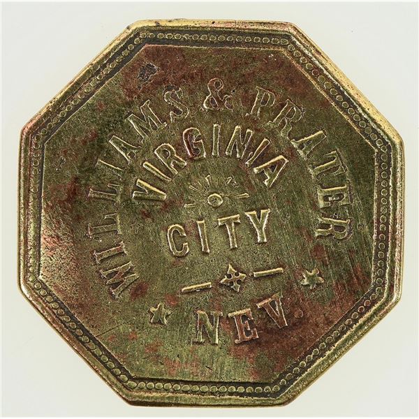 Williams & Prater Token. Virginia City, Nevada [198611]