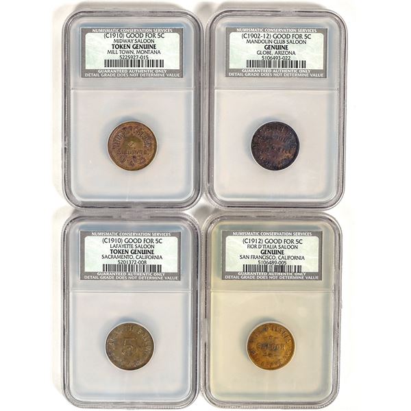 Western Saloon Tokens (4) [197115]