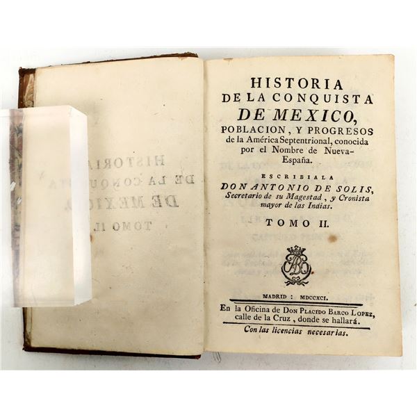 History of the Conquest of Mexico, 1791, Vol 2 only [197048]