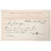 Image 1 : Ft. Churchill, Nevada Territory Telegram to Governor Nye, Civil War-Era [197527]