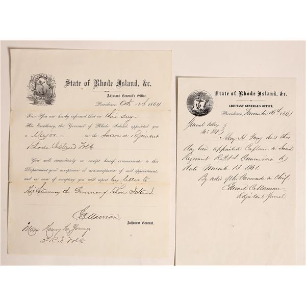Civil War- Promotion Documents for Henry Young General Sheridan's Scout [185073]