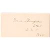 Image 1 : Civil War- Benjamin Franklin Stringfellow Signed Card [186175]