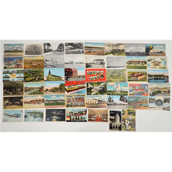 WWII U.S. Army Air Corps Training Facilities & Aircraft Postcards [183843]