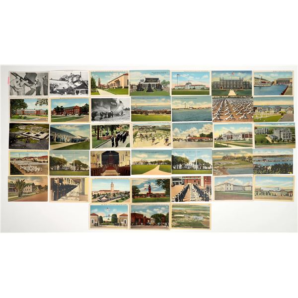 WWII U.S. Naval Air Training Station & Facility Postcards(38) [183850]