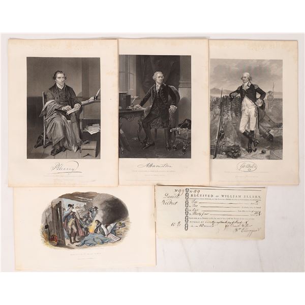 Founding Father William Ellery Signed Contract  1784 [172987]