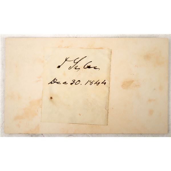 John Tyler, POTUS, Cut Square Autograph, 1844 [196851]
