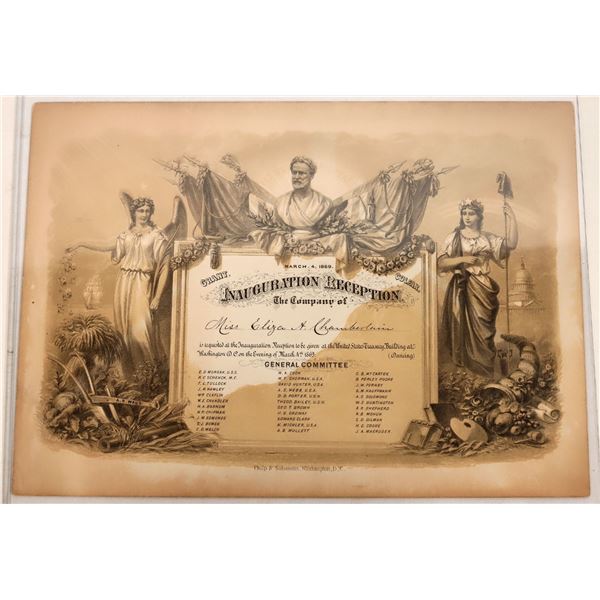 US Grant/Colfax Inauguration Invitation, 1869 [186157]