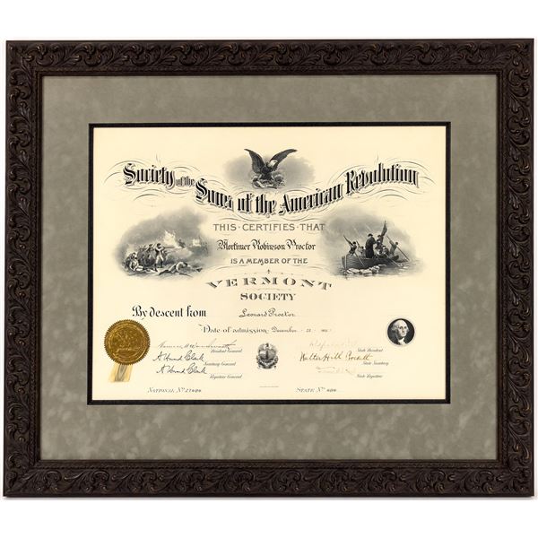 Sons of American Revolution: Mortimer R Proctor Archive [148624]