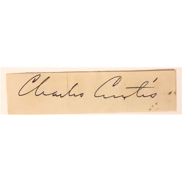 VP Charles Curtis Autograph, c1920s-30s [183246]