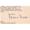 Image 2 : First Lady Nancy Reagan Autograph, c1985 [183254]