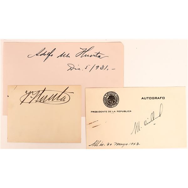 Mexican President Autographs (3) [183791]