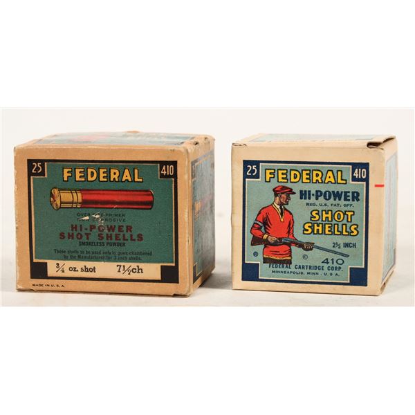 Federal .410 ga. Shotgun Shells Two Boxes (2) Vintage  [197809]