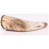 Image 2 : Original Scrimshaw Powder Horn w/ 13 Star American Flag [199761]