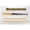 Image 2 : Tombstone Boarding House Chef Knife/ Chopsticks c1880 [157596]