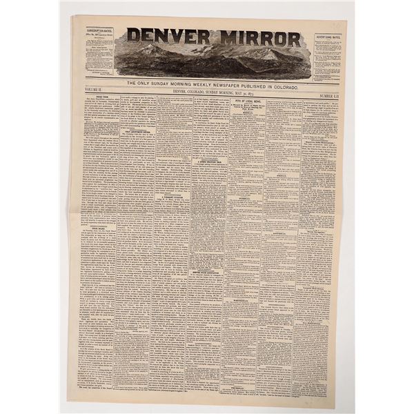 Denver Mirror, Bowie Knife Article, 1875 [193871]