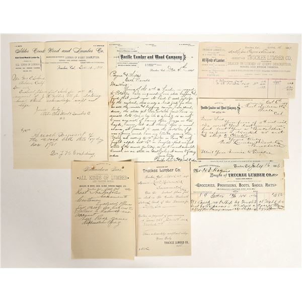 Truckee, California Billhead & Letterhead Collection [199284]