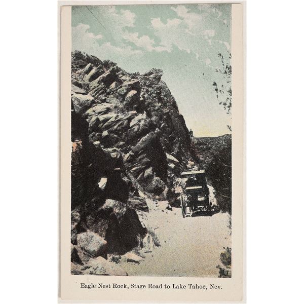 Ultra Rare Lake Tahoe Stage Postcard [199819]