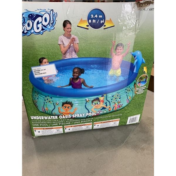 NEW H2GO INFLATABLE SWIMMING POOL