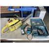 Image 1 : SKILSAW CHAINSAW WITH MAKITA CORDLESS DRILL