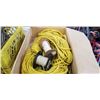 Image 2 : BOX OF ASSORTED ROPE AND CORD WITH CABLE WINCH