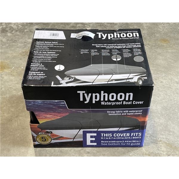 NEW TYPHOON BOAT COVER