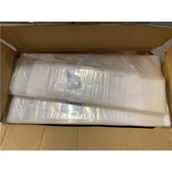 BOX OF ULINE 2 MIL POLY BAGS 4" X 36"