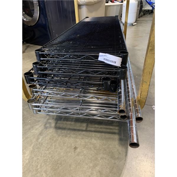 LOT OF WIRE SHELVING
