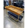 Image 1 : 24" X 48" 2 TIER ROLLING CART